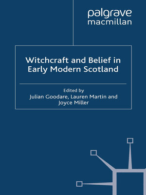 cover image of Witchcraft and belief in Early Modern Scotland